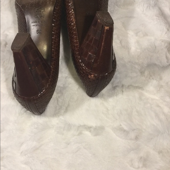 Vintage Mario Valentino 5.5 Hand Painted Leather - Picture 6 of 7